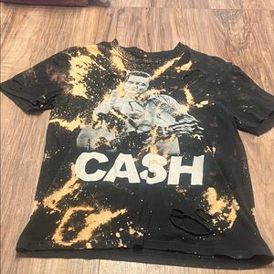 Black and Orange Graphic T-Shirt